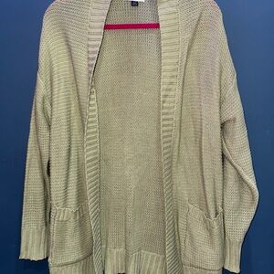 American Eagle Outfitters Beige Knit Cardigan